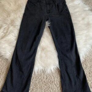MOTHER The Insider Crop Jeans In Not Guilty Cropped High Waisted Black Size 28